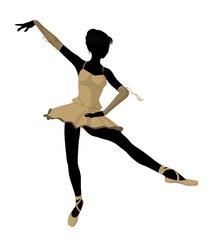 Ballerina Illustration Silhouette © Kathy Gold
