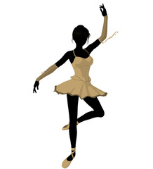 Ballerina Illustration Silhouette © Kathy Gold