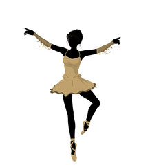 Ballerina Illustration Silhouette © Kathy Gold