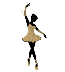 Ballerina Illustration Silhouette © Kathy Gold