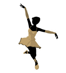 Ballerina Illustration Silhouette © Kathy Gold