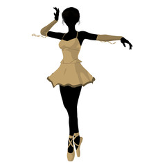 Ballerina Illustration Silhouette © Kathy Gold