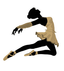Ballerina Illustration Silhouette © Kathy Gold