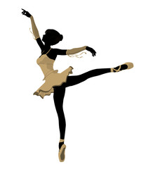 Ballerina Illustration Silhouette