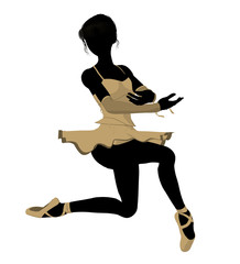 Ballerina Illustration Silhouette © Kathy Gold