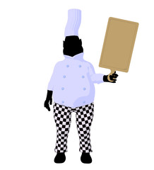 Chef Menu Art Illustration Silhouette