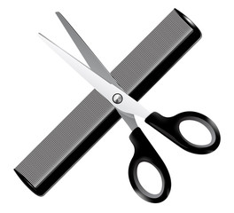 Barber tools - vector illustration