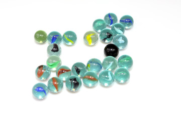color glass balls