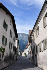 Fototapeta premium Maienfeld...suisse viticole