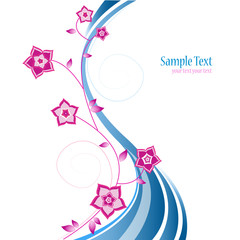 abstract flower vector background