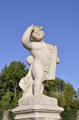 Fototapeta premium Schloss Lichtenwalde Schlosshof Detail