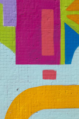 design mural coloré urbain