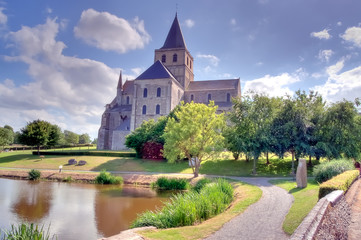 Fototapeta na wymiar Abbaye - Cerisy-la-Foret
