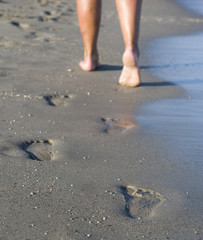 Beach, feet