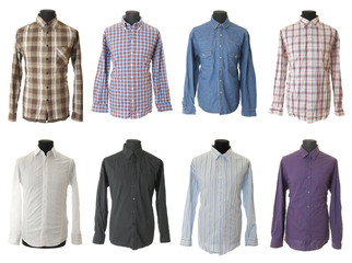 Male shirt collection #1 | Isolated