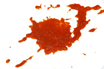 blot of tomato sauce