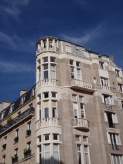 Façade d'immeuble du 16 me arrondissement de Paris