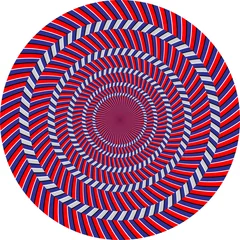 Tuinposter Psychedelisch optische illusie
