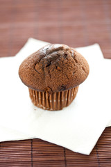 tasty chocolate muffin