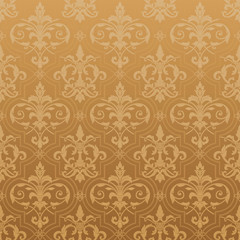 Obraz premium seamless damask wallpaper
