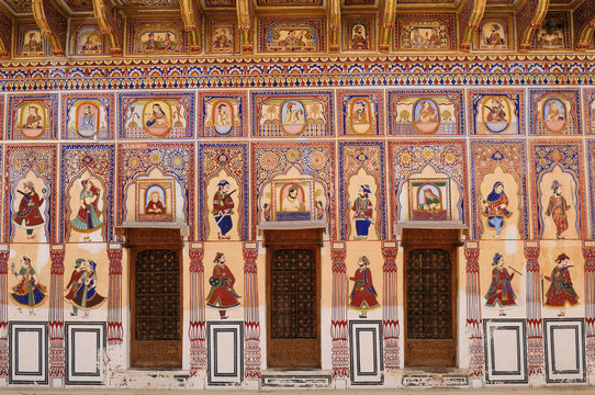 Rajasthan - Frescoed Havelis In Shekhawati, India