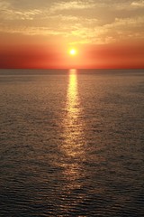 Sunset on the ocean