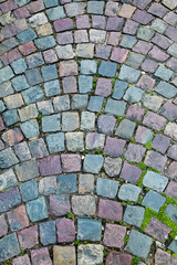 Coloful cobblestone texture background