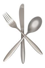 Gabel, Löffel, Messer inklusive Beschneidungspfad