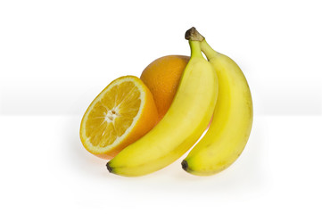 banany i pomarańcze kompozycja
