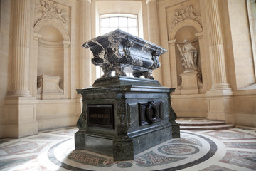 Joseph Napoleon tomb inside Les Invalides, Paris
