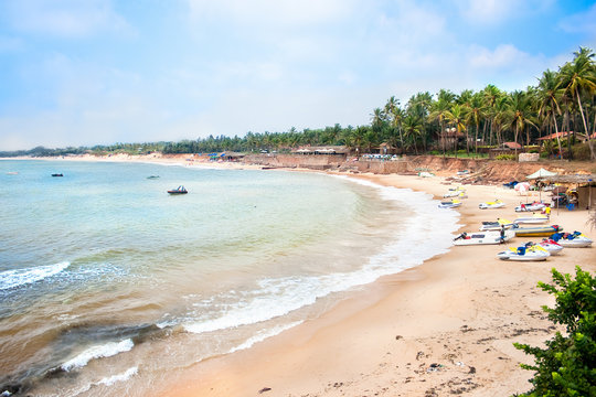 Beautiful  tropical Sinquerim beach