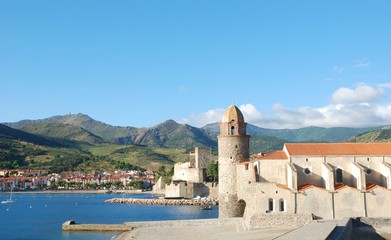 Collioure, contrefort des Pyrénées