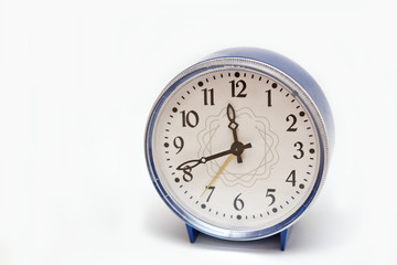 Blue alarm clock