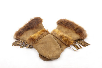 Fur mitts