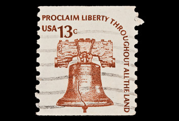 liberty bell stamp - 25749741