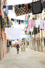 Bettwäsche in Venedig