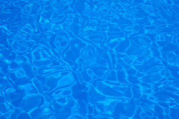 Surface of water in the pool as backdrop or background.
