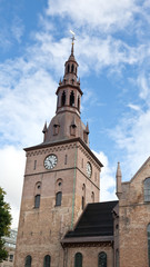 Fototapeta na wymiar The Domkirken church in central Oslo