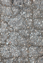 Grey asphalt as textured background or backdrop, empty space for