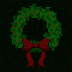 Digital wreath illustration