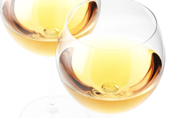 White wine close-up