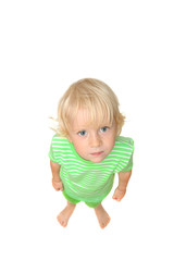 Child looking at the camera