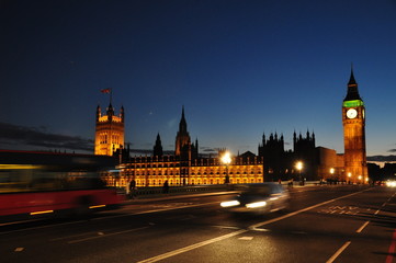 Big Ben in der Dämmerung - London Aug. 2010