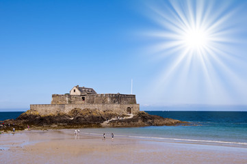 Le fort national à Saint Malo - France