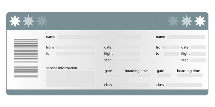 Flugticket vektor
