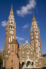 Fototapeta na wymiar Szegedi Dom (Church of Szeged)