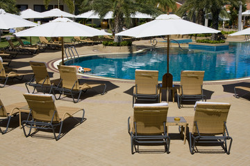 Swimming pool in spa resort