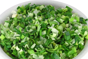 Chopped leek