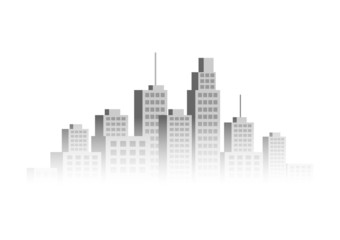 Obraz premium Grey city