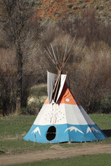 Native American Dwelling in Wyoming © Dennis Donohue